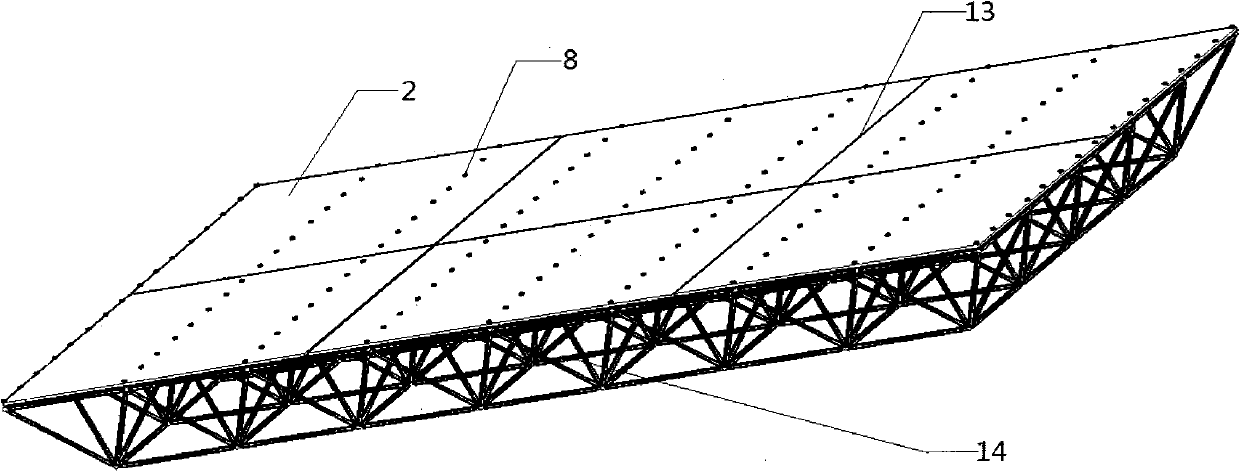 Non-purlin bolt ball node grid structure and manufacturing method thereof