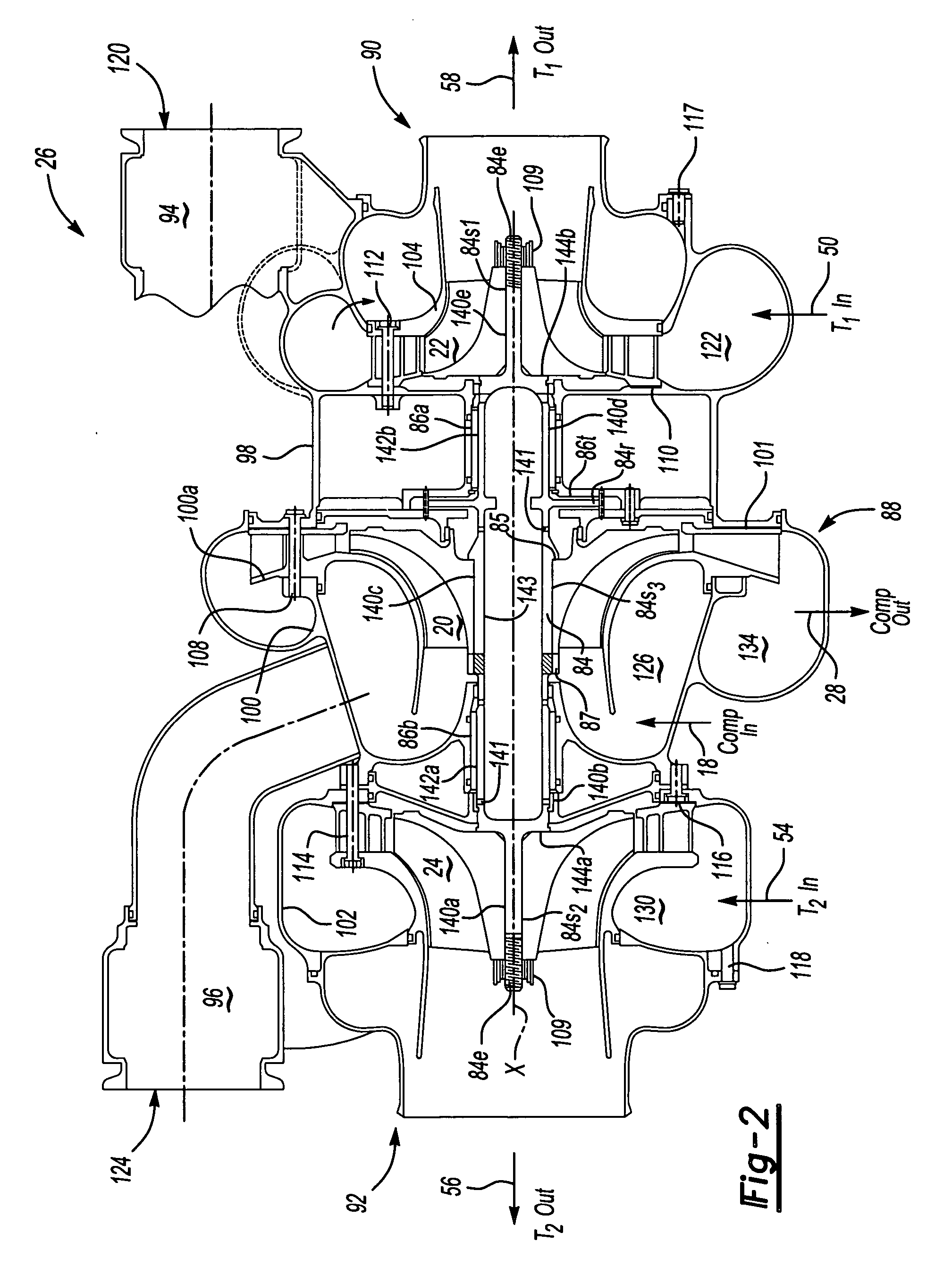 Air cycle machine integrated rotor and shaft