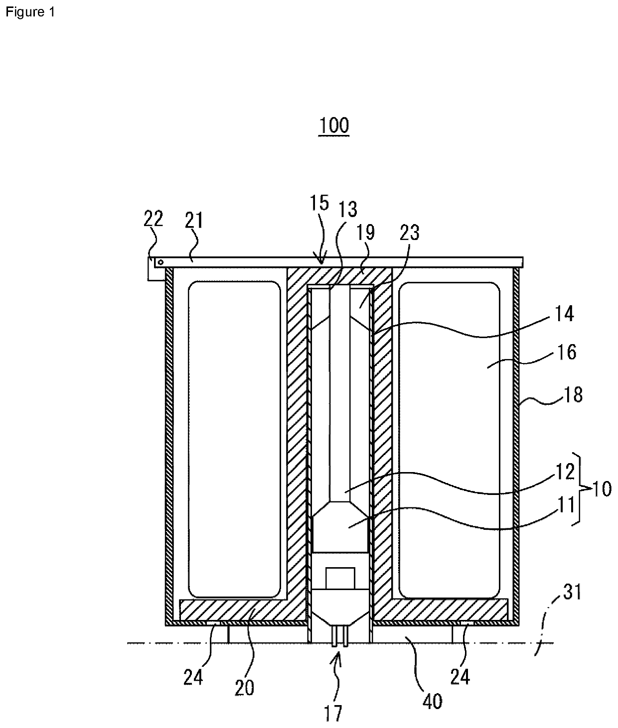 Ejection device and flying body provided with ejection device