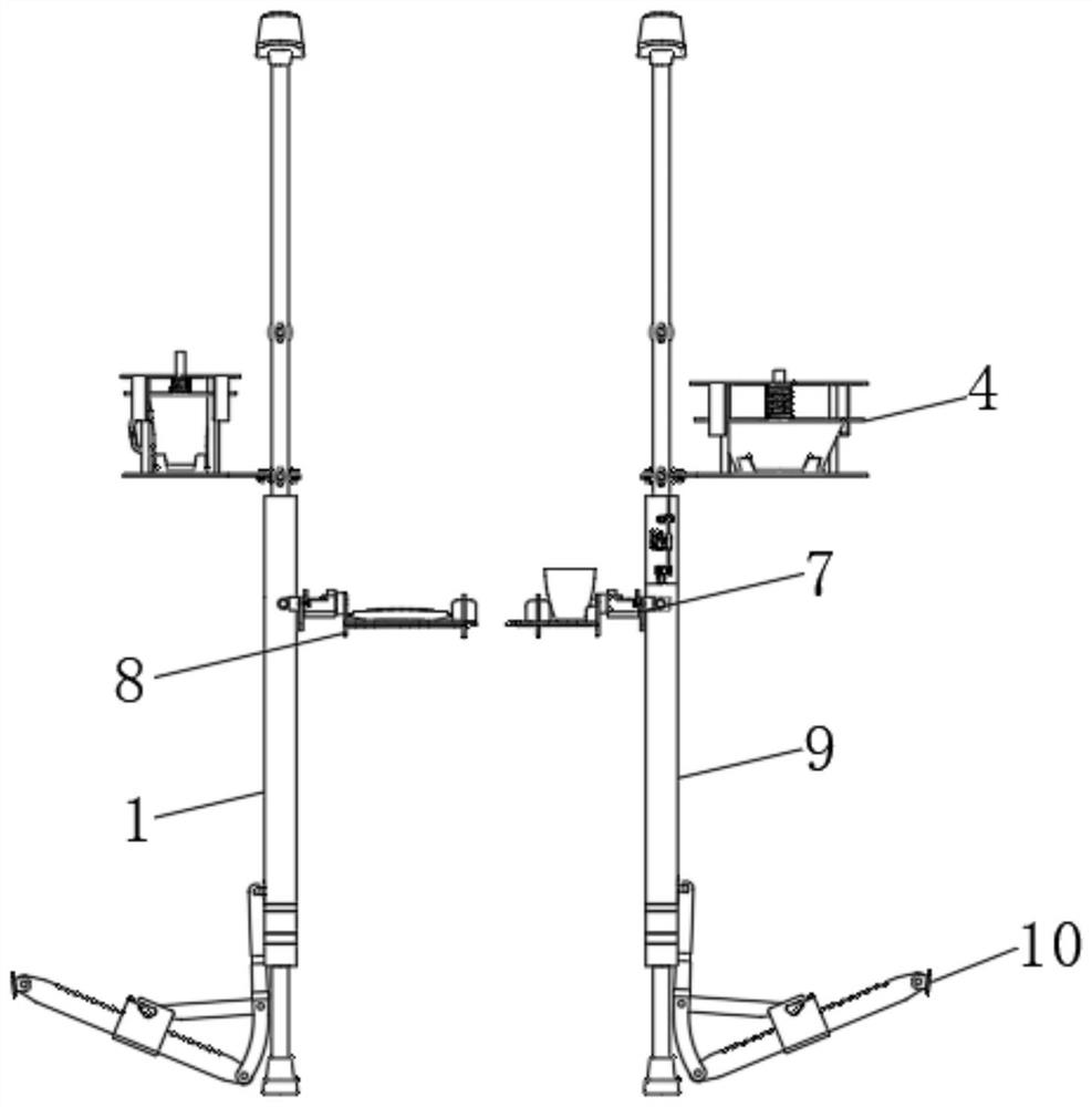 Auxiliary walking stick for rehabilitation department