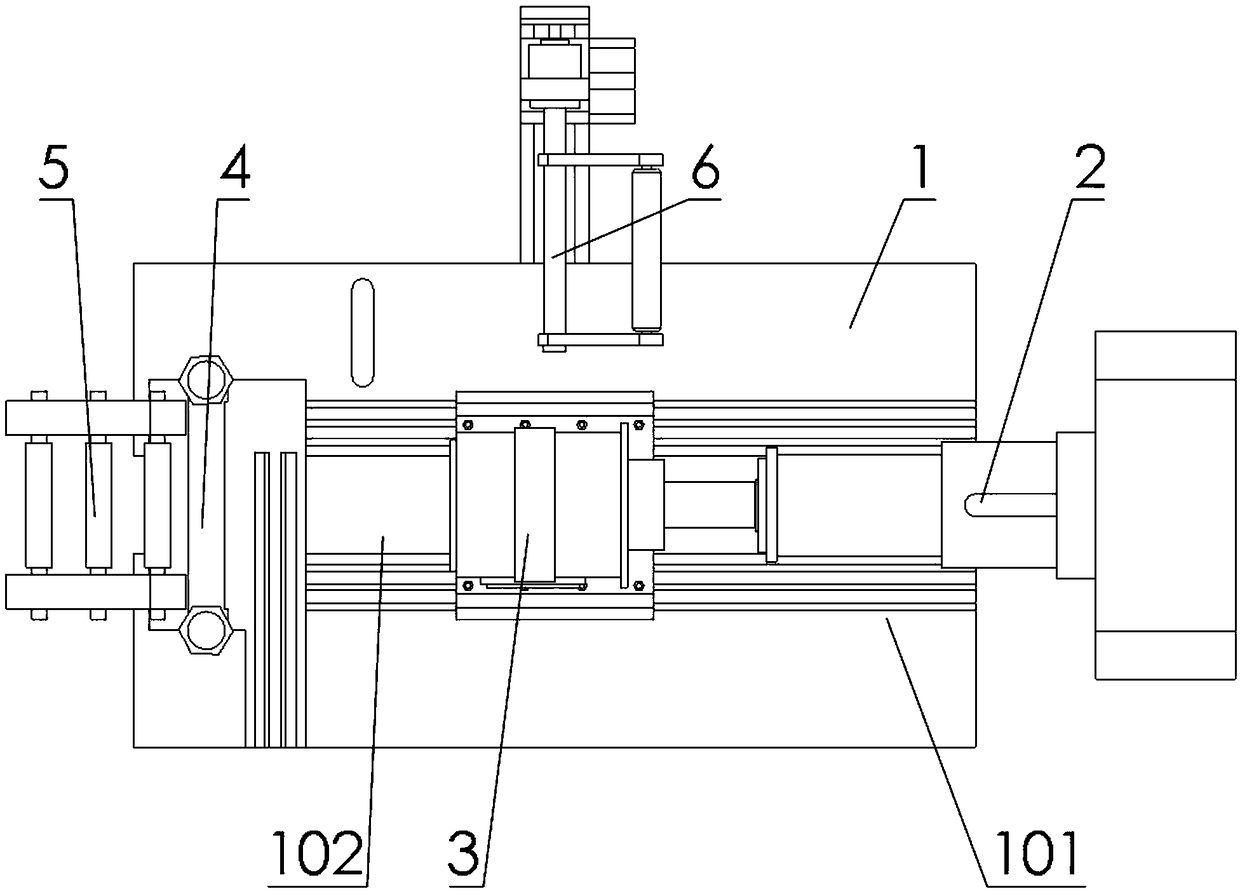 Cleaning device for aluminum alloy extrusion forming