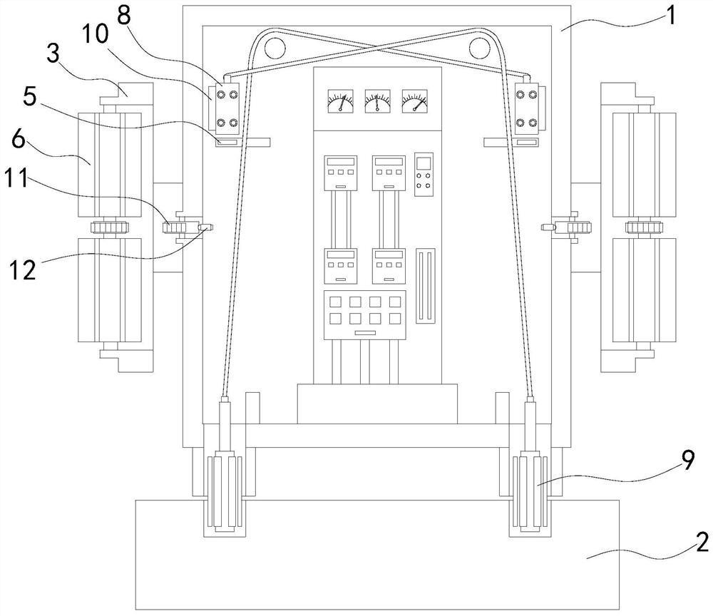 Outdoor switch cabinet with automatic counterweight protection function