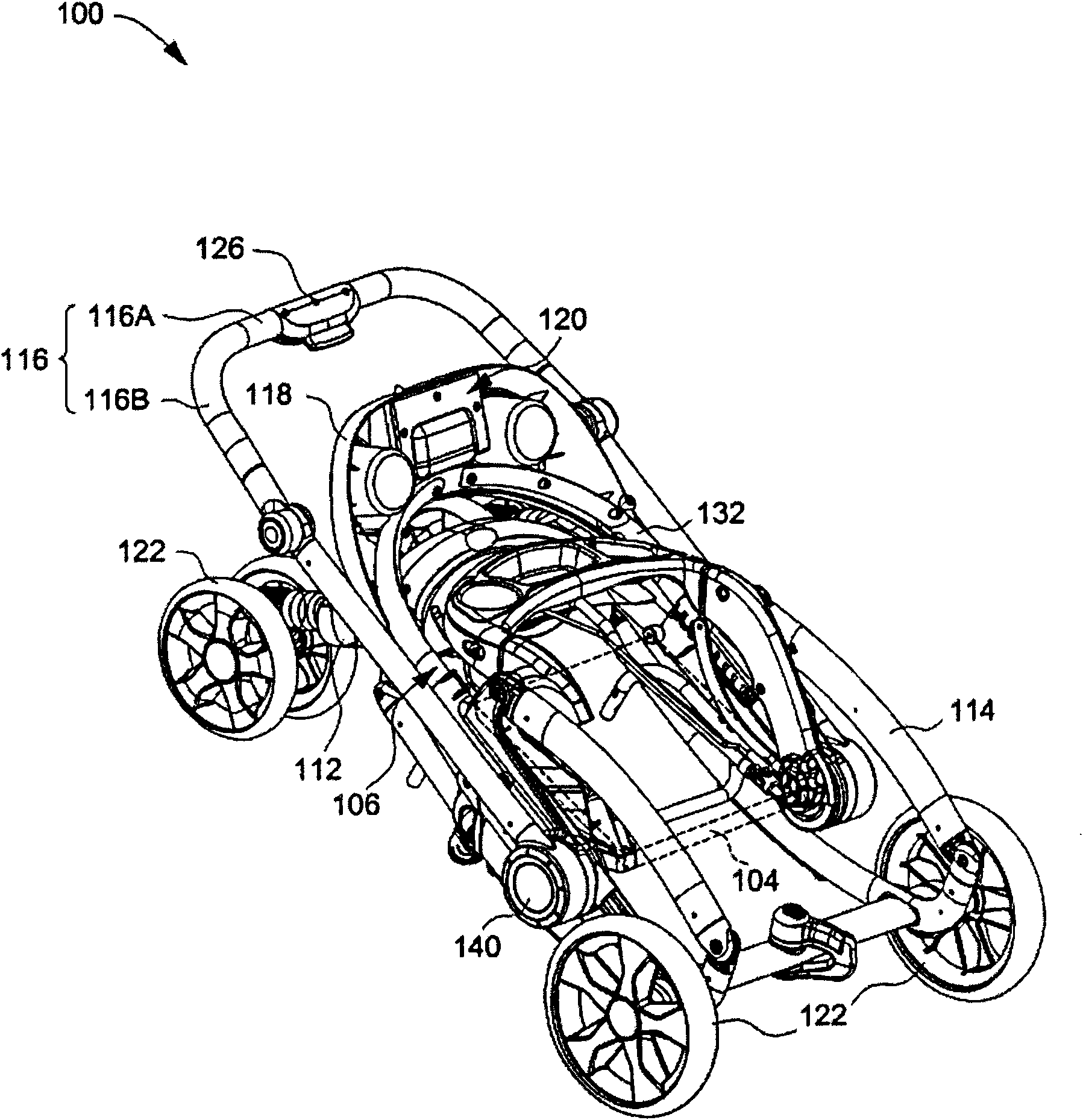 Withdrawable infant carrying device