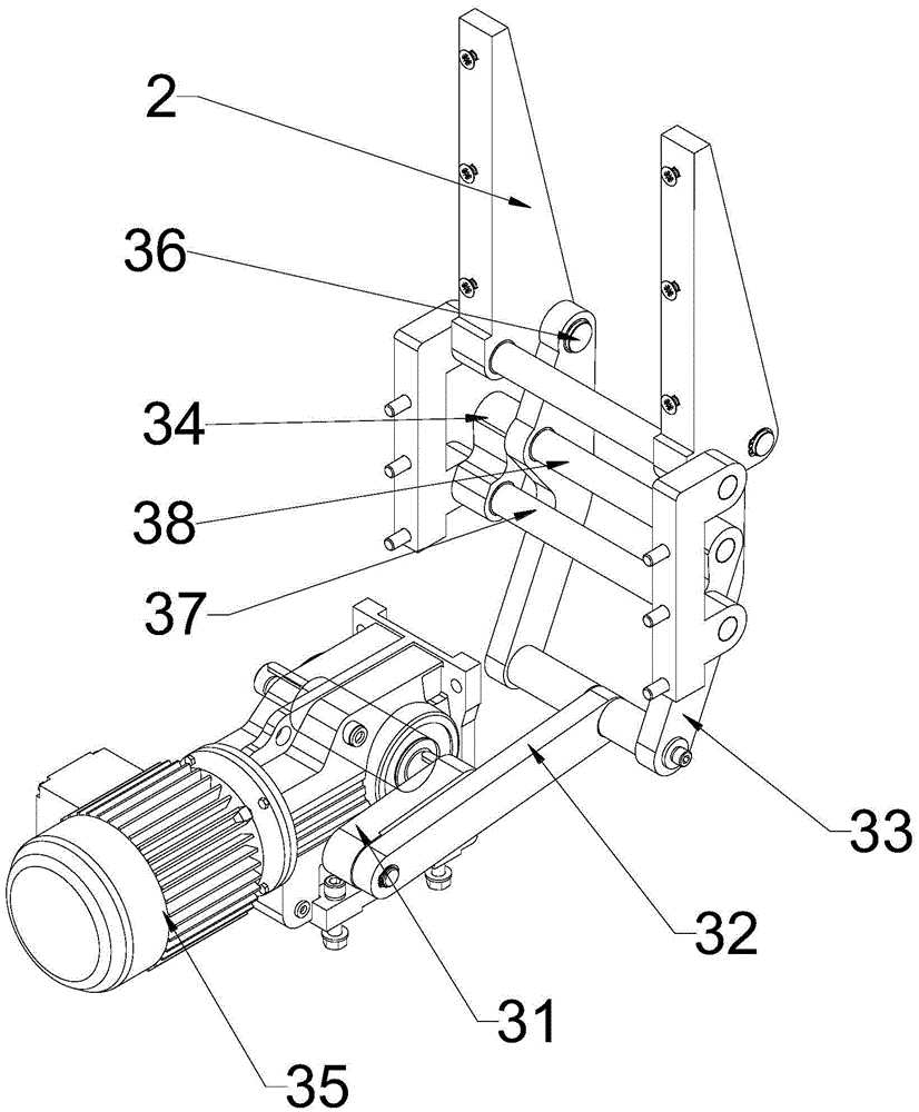 Baffle turnover mechanism