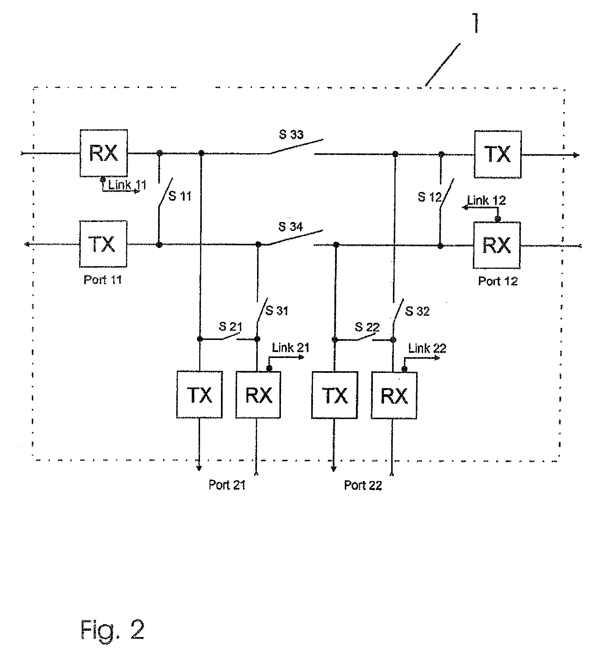 Breakdown and Decoupling Tolerant Communications Network, a Data Path Switching Device and a Corresponding Method