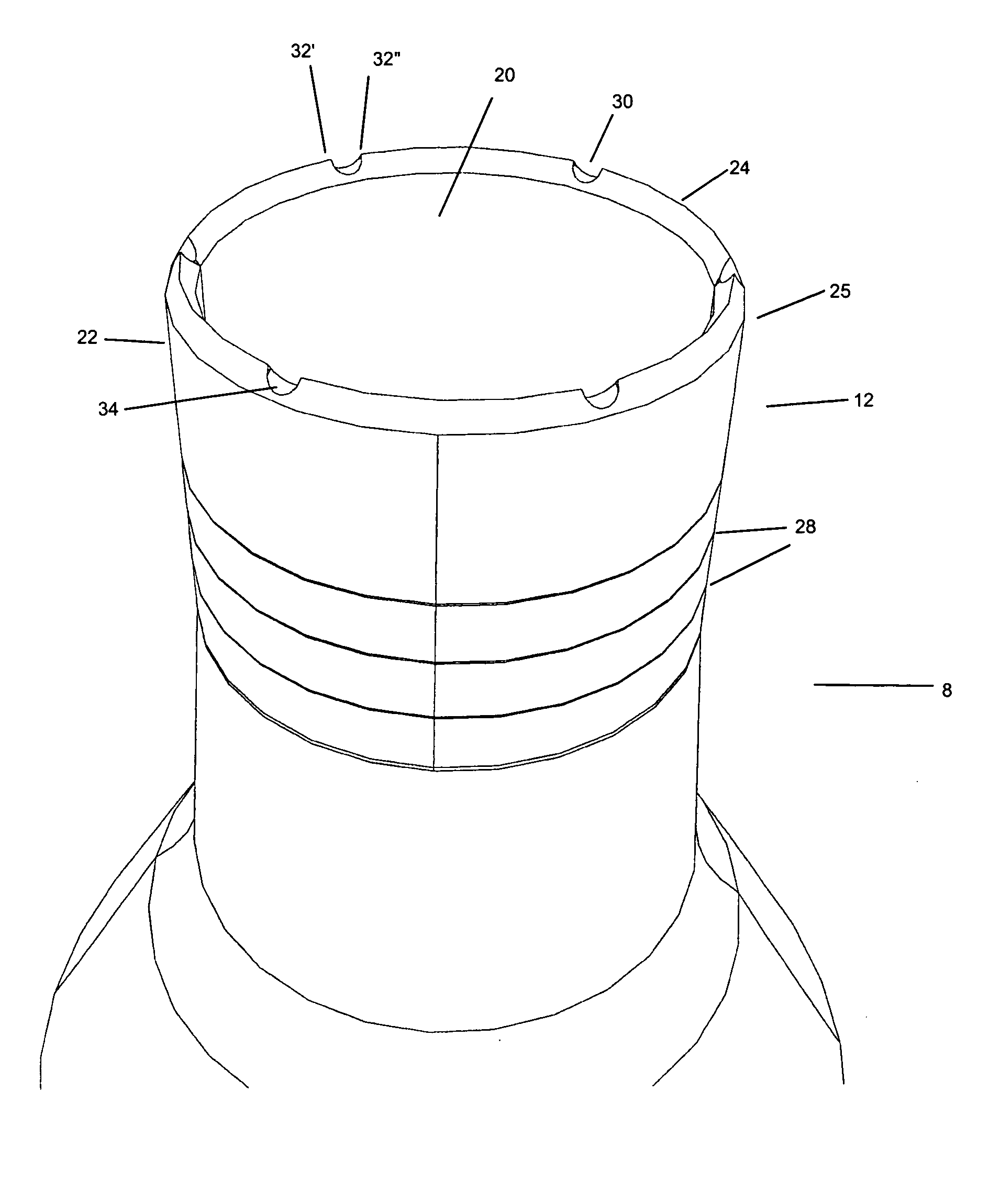 Coring device for preserving living tissue