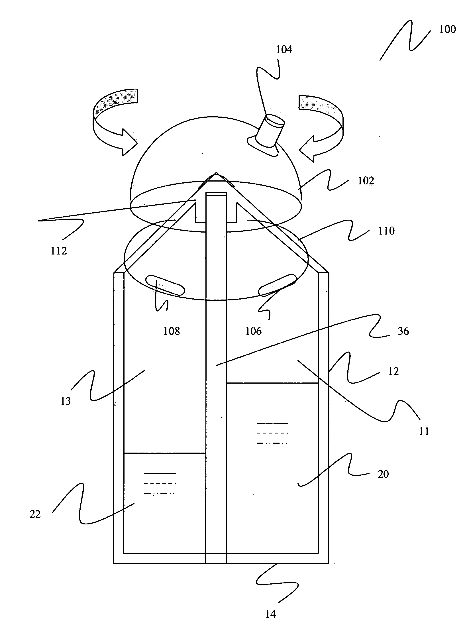 Multi-chambered bottles for separating contents and methods of manufacturing the same