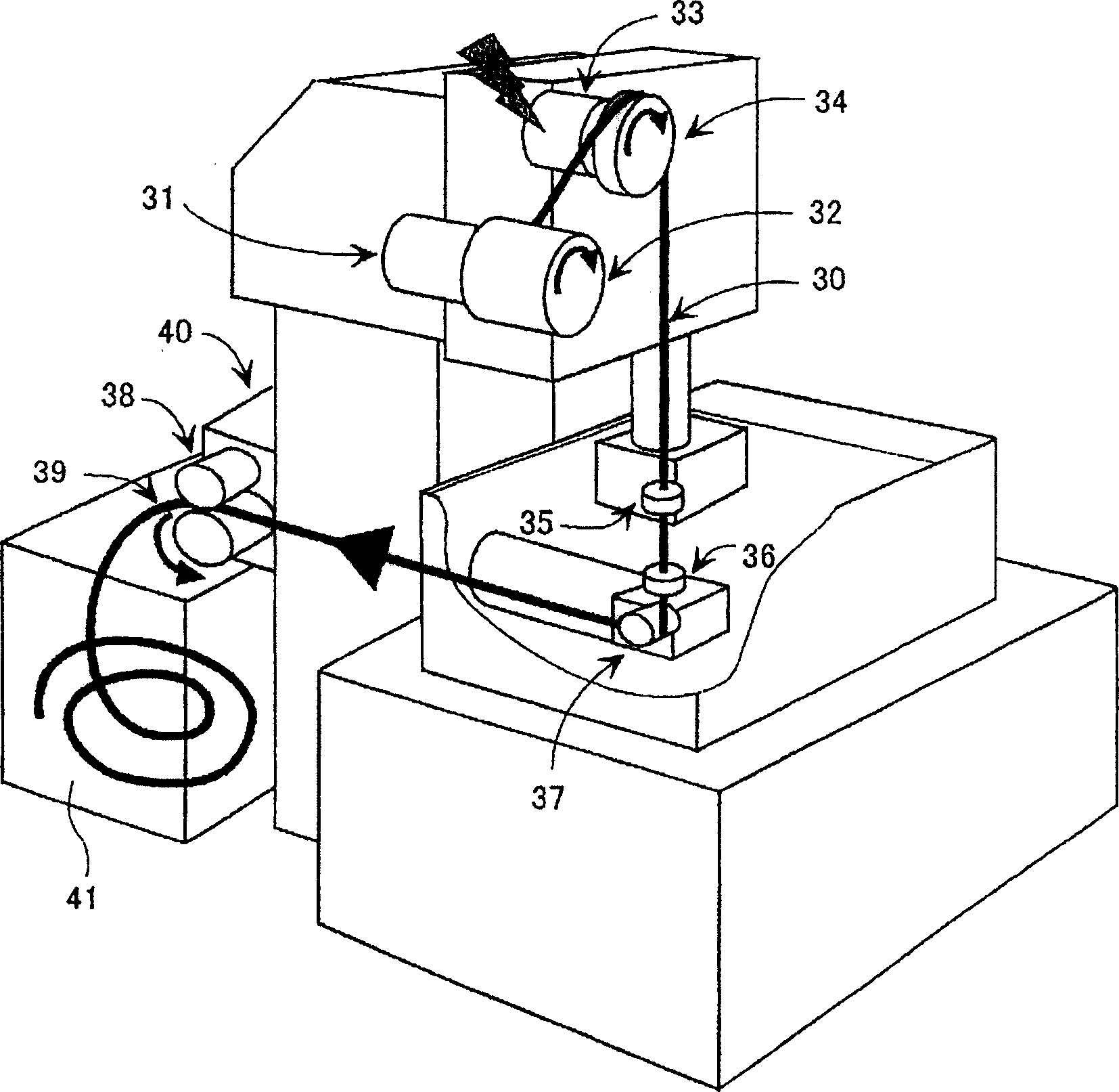 Electric discharge machine and machining fluid cooling device