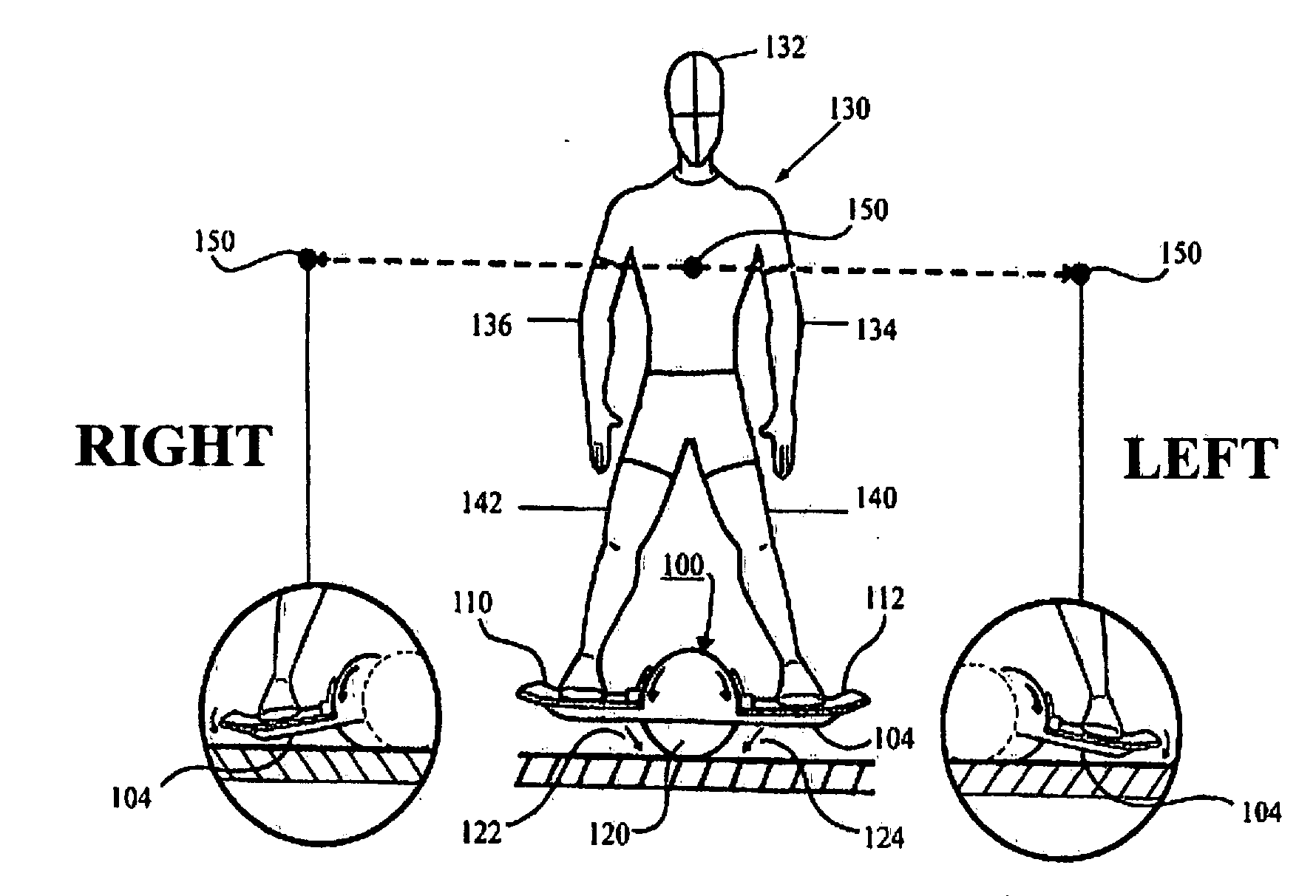 Motorized apparatus and method for dynamic balancing exercise