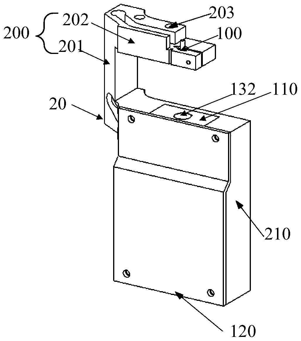 Mask barcode scanning device, mask library, transmission system and scanning method