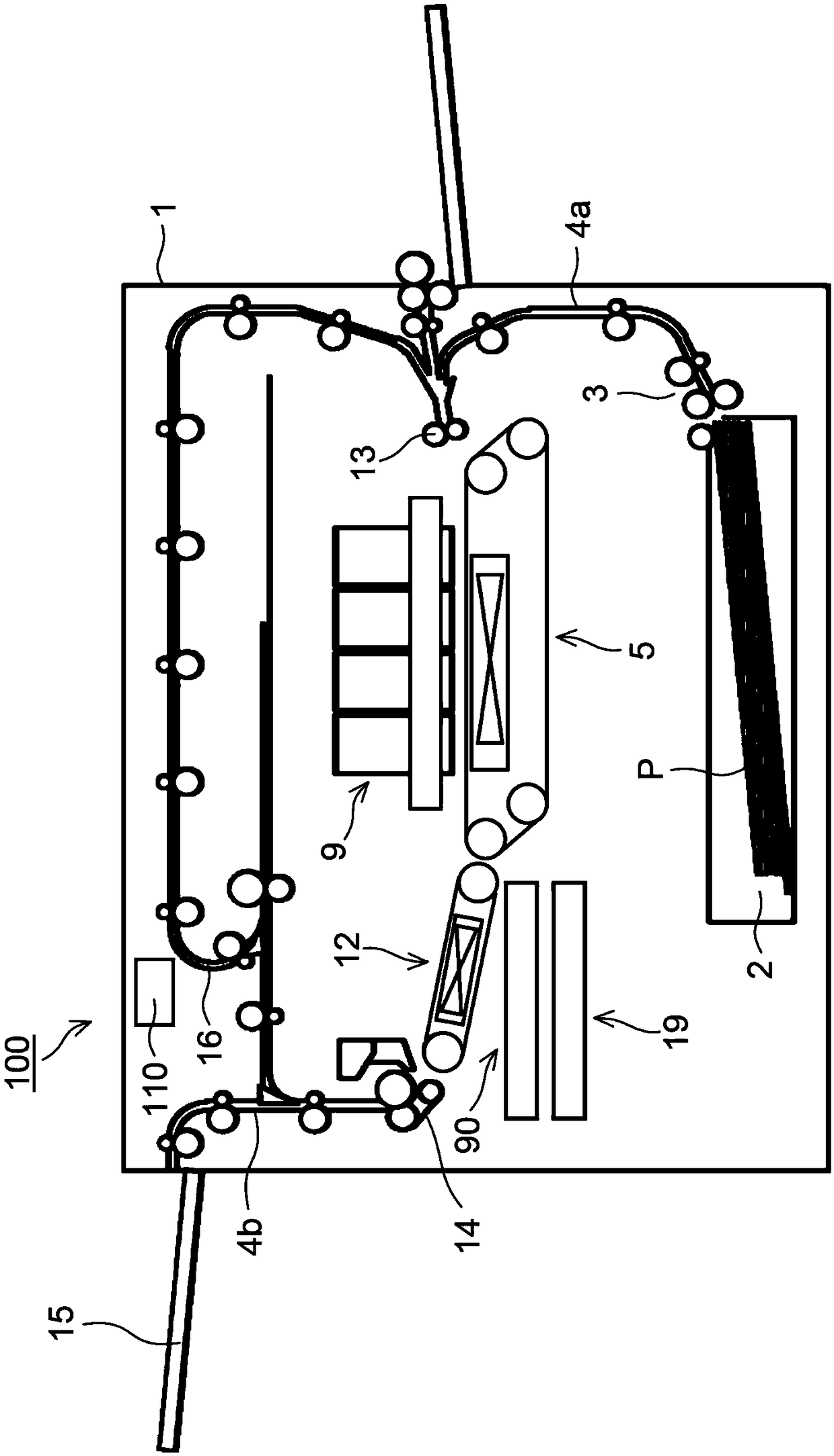 Waste ink storage mechanism and inkjet recording device including same