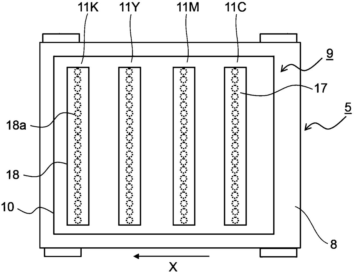 Waste ink storage mechanism and inkjet recording device including same