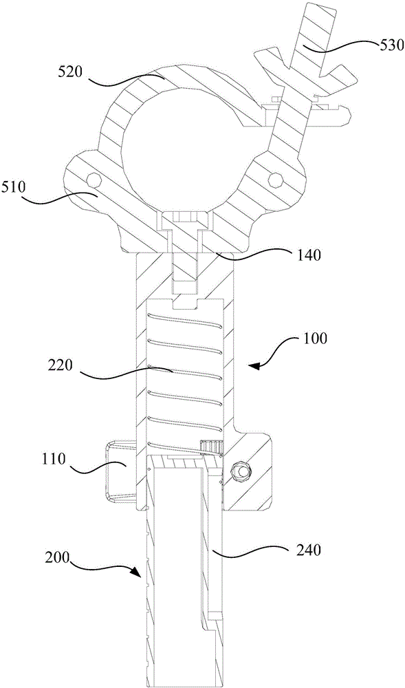 Quick locking mechanism and connecting device