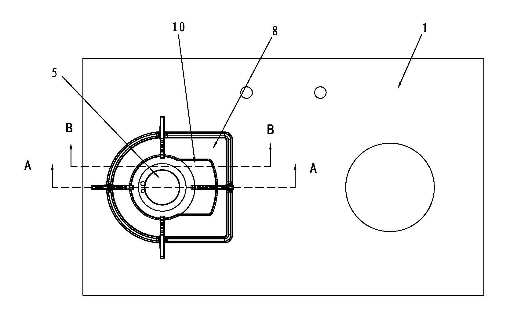 Tempering-resistant air adjusting type gas stove with upper air inlet