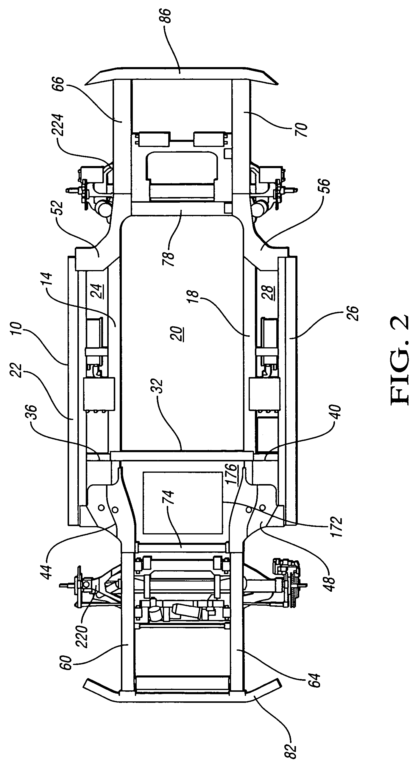 Fuel cell vehicle architecture