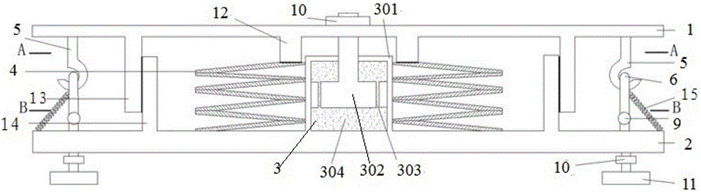 Critical unlocking vertical isolation bearing and method thereof