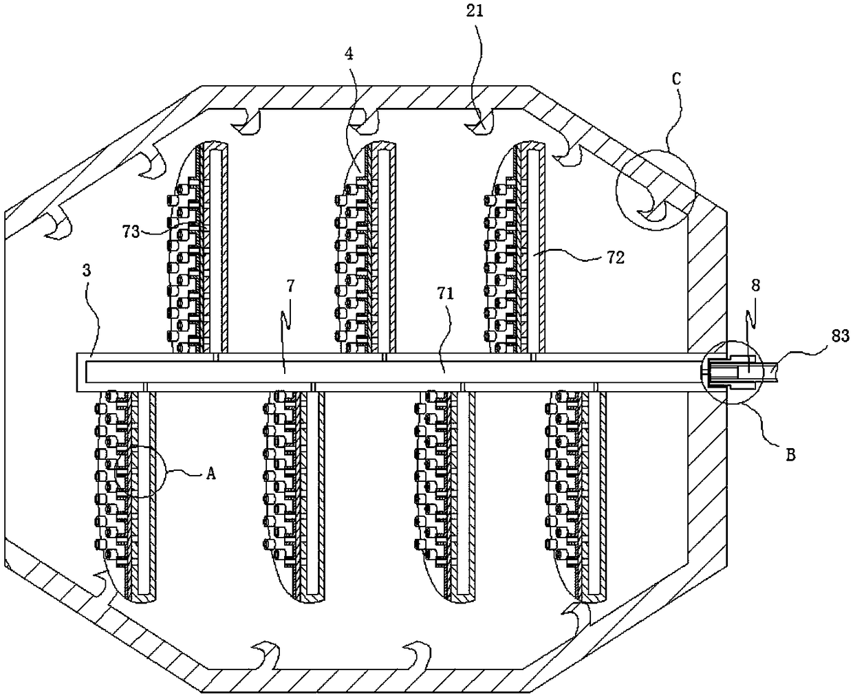 High-uniformity coagulation and stirring equipment