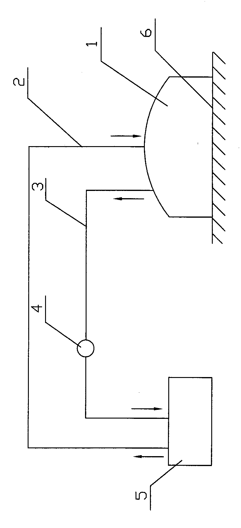 Method for continuously measuring radon exhalation rate in close-loop mode