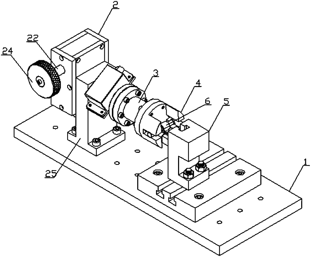 Accurate measuring device for angular rigidity of aero-engine clamp