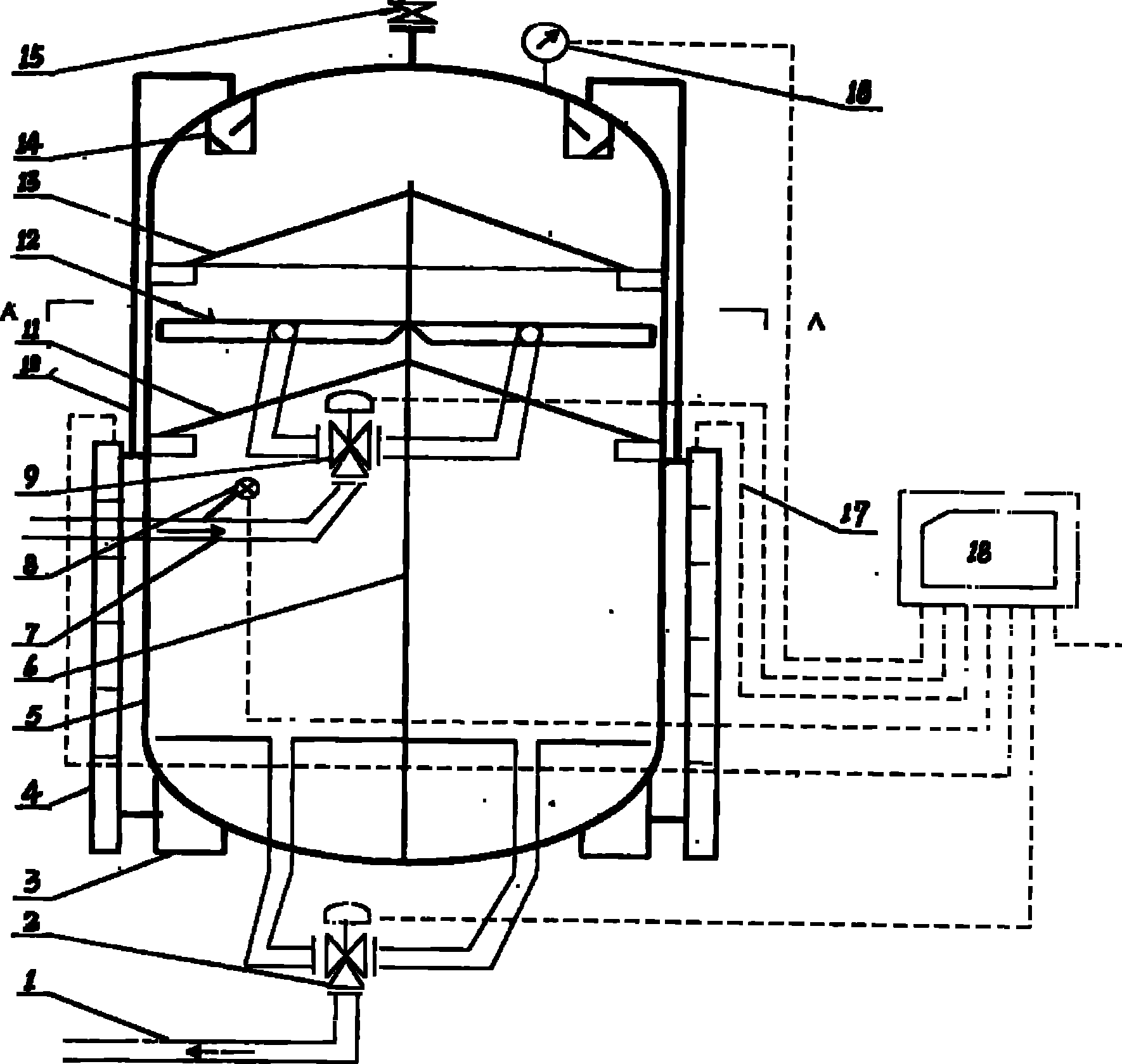 Crude-oil automatic continuous measuring device