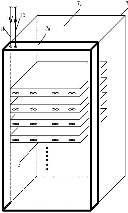Double-drive heat pipe heat radiation cabinet