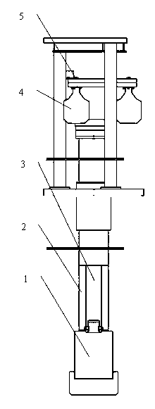 Conductive automatic clamping device for electrode of electric slag furnace