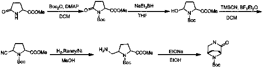 A kind of preparation method of tert-butyl 2-oxo-3,8-diazabicyclo[3.2.1]octane-8-carboxylate