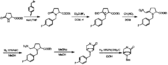 A kind of preparation method of tert-butyl 2-oxo-3,8-diazabicyclo[3.2.1]octane-8-carboxylate