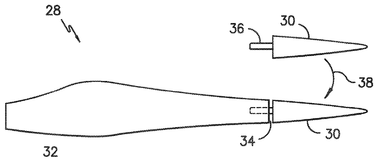 Method for Securing a Lightning Receptor Cable Within a Segmented Rotor Blade
