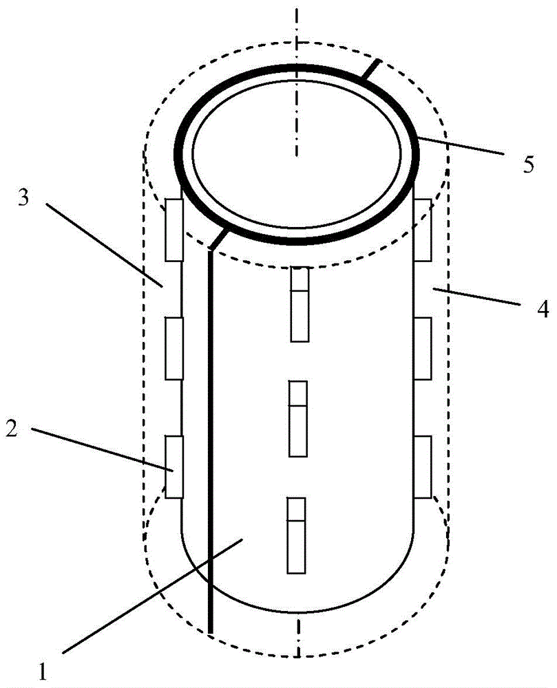 Heating furnace water beam binding method