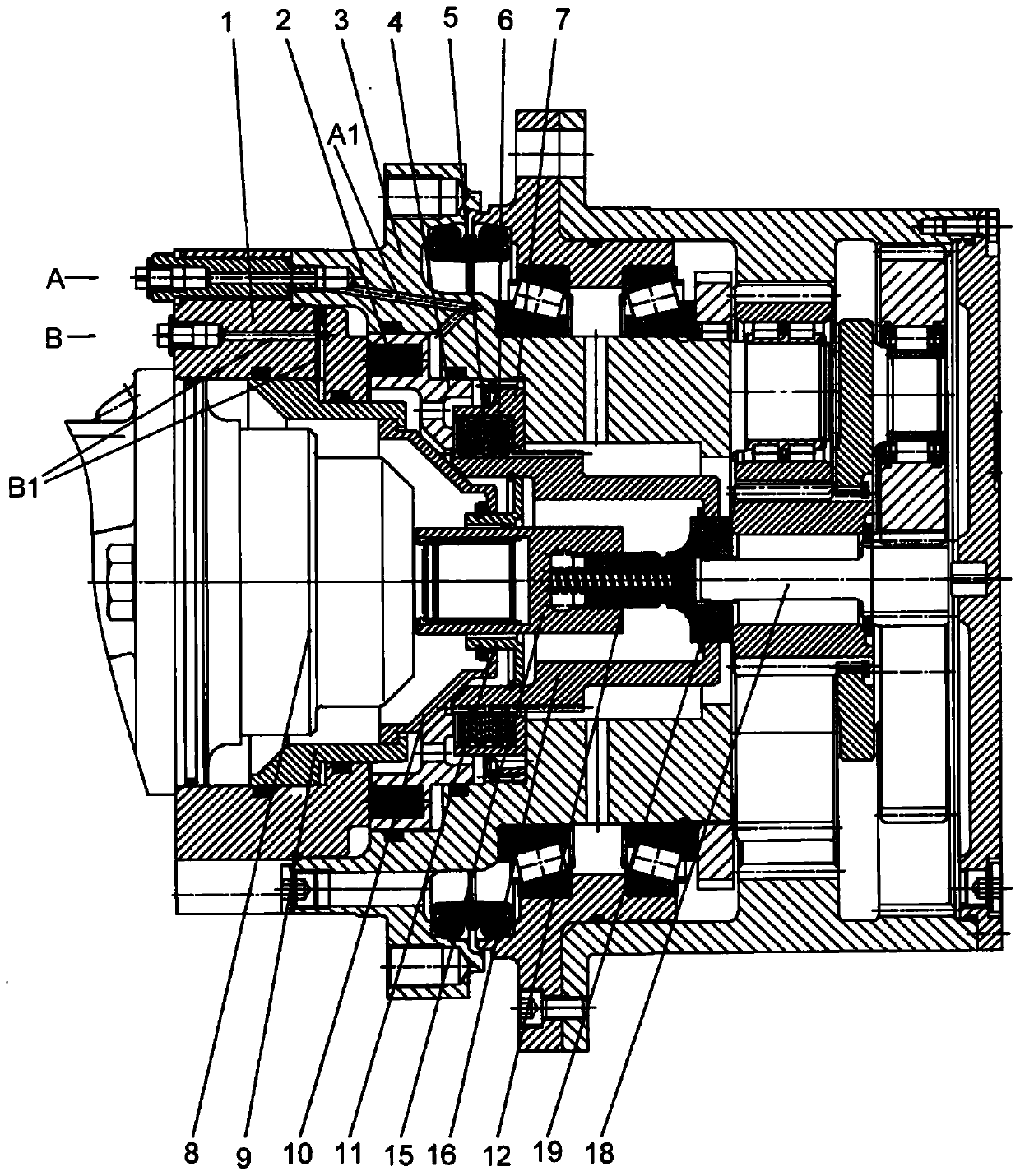 Hydraulically driven reducer release device