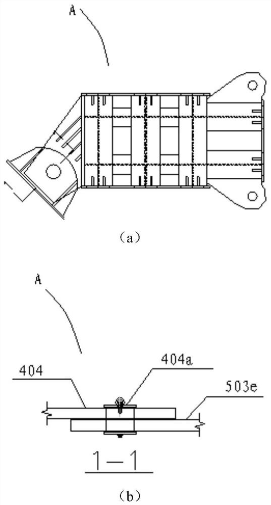 Splayed lattice type truss steel supporting structure