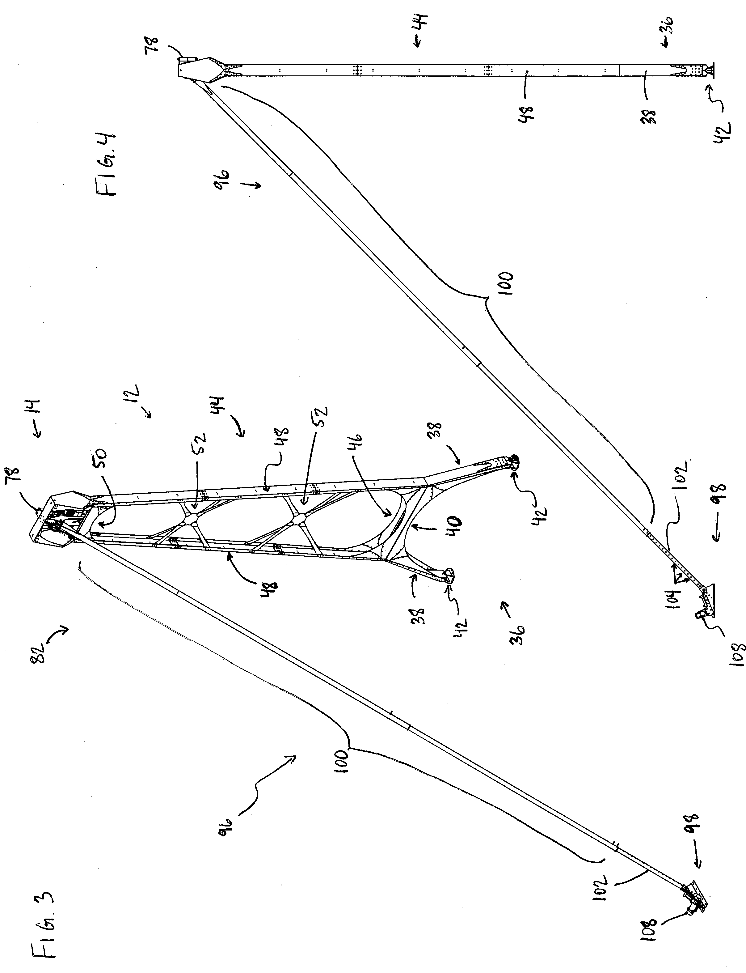 Rigid Tensioning Member and Tension Measuring Device for a Towing System for Towing a User on a Support Material