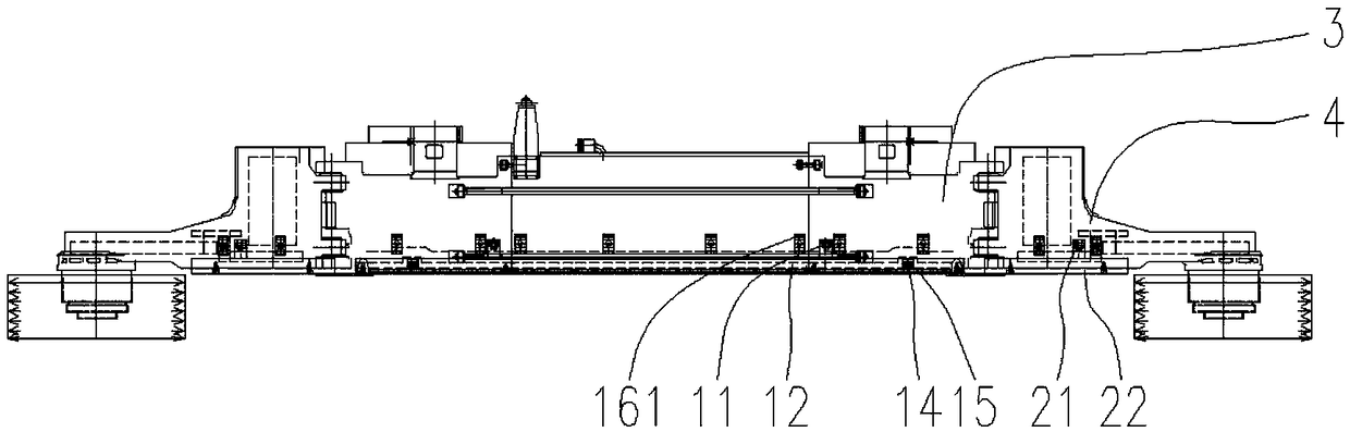 Coal mining machine material blocking mechanism suitable for large-pitch mining angle and wide mining high-range working surfaces