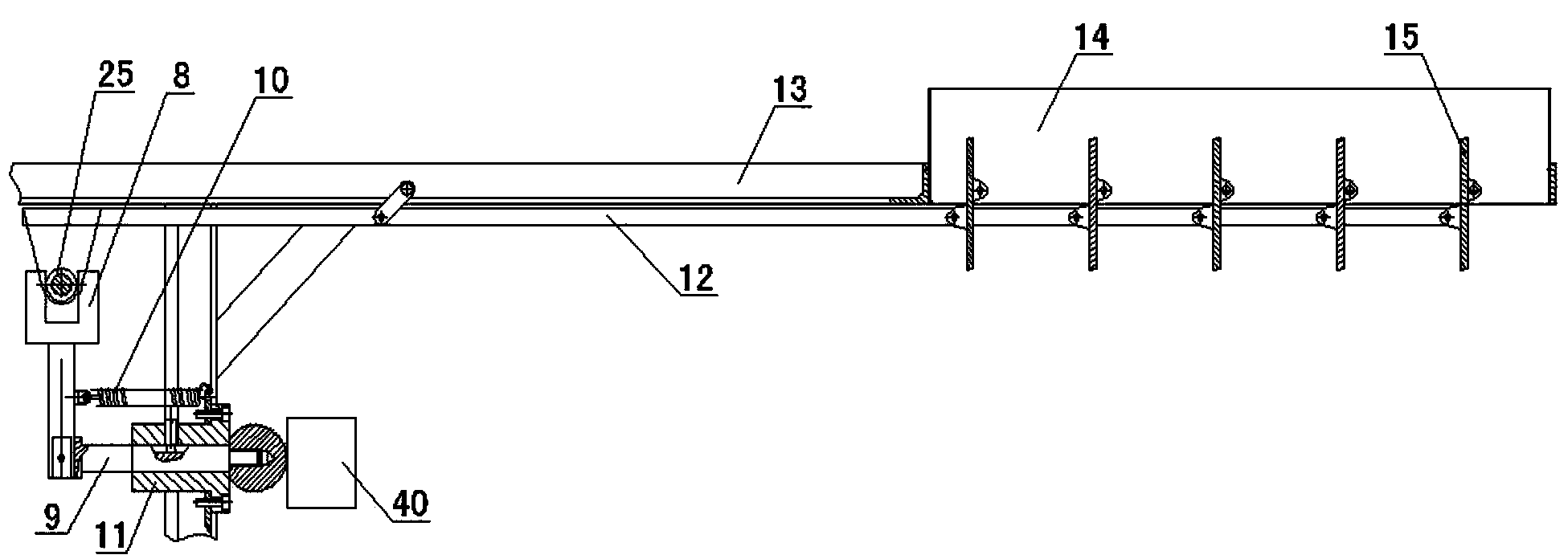 Automatic stoking and deslagging device for curing barn heating device
