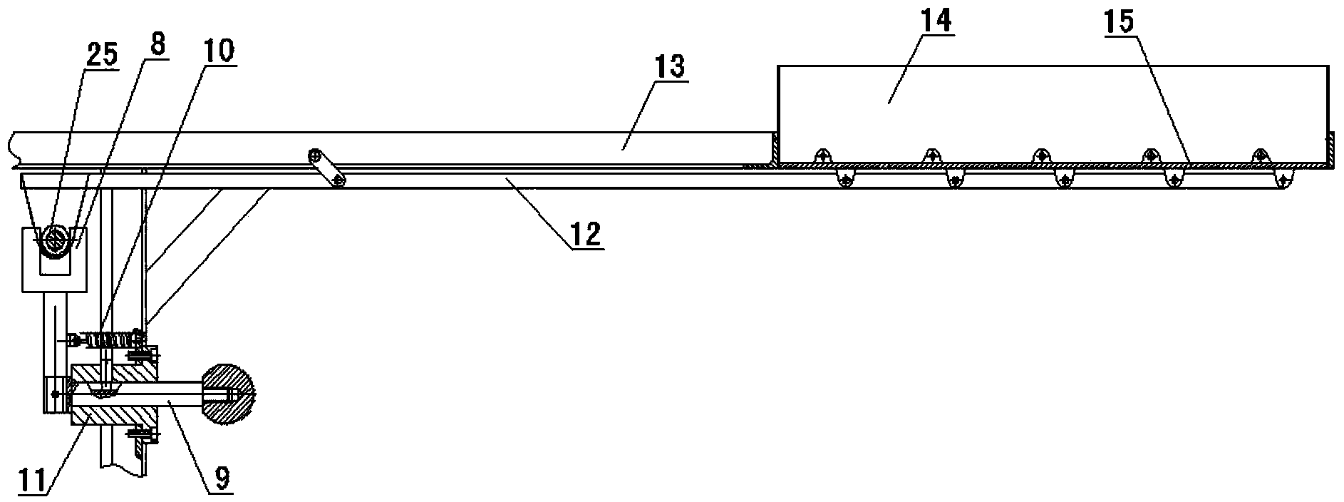 Automatic stoking and deslagging device for curing barn heating device