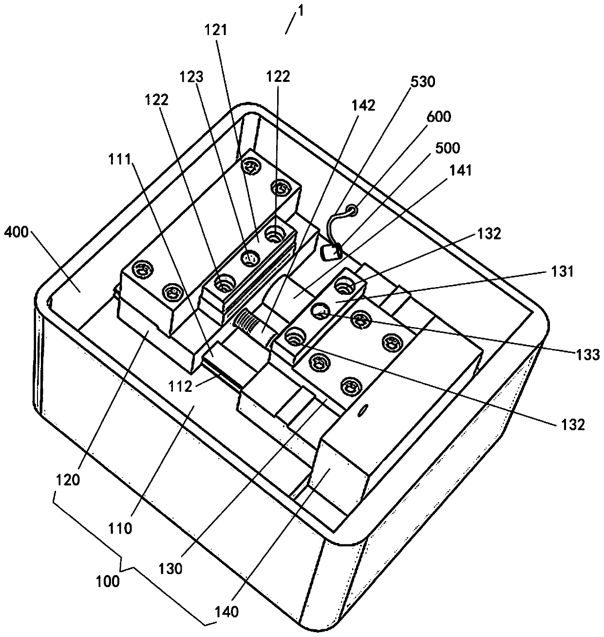 Nondestructive detection system for vacuum acoustic emission