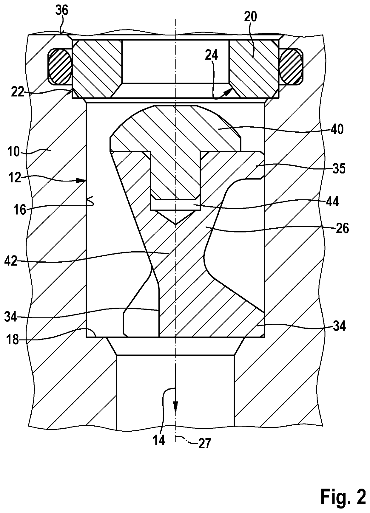 Hydraulic block and manufacturing method for a hydraulic block including at least one check valve