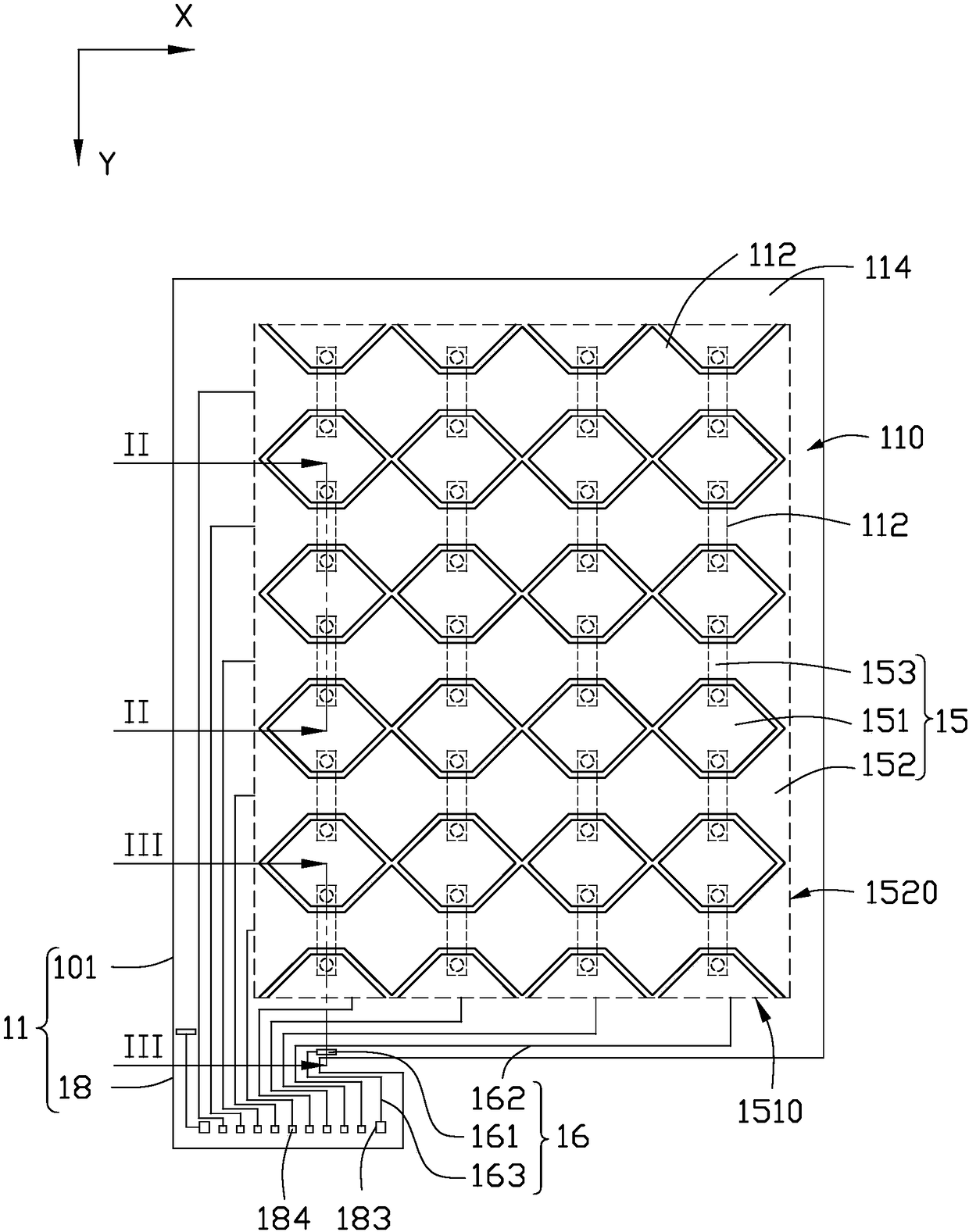 Touch sensing module and production method thereof and touch display panel provided with touch sensing module