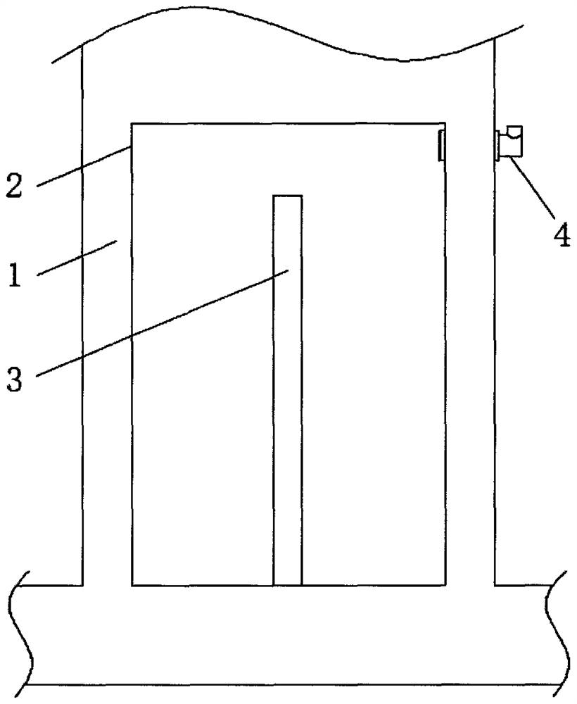 Precast concrete shear wall installation grouting detection device