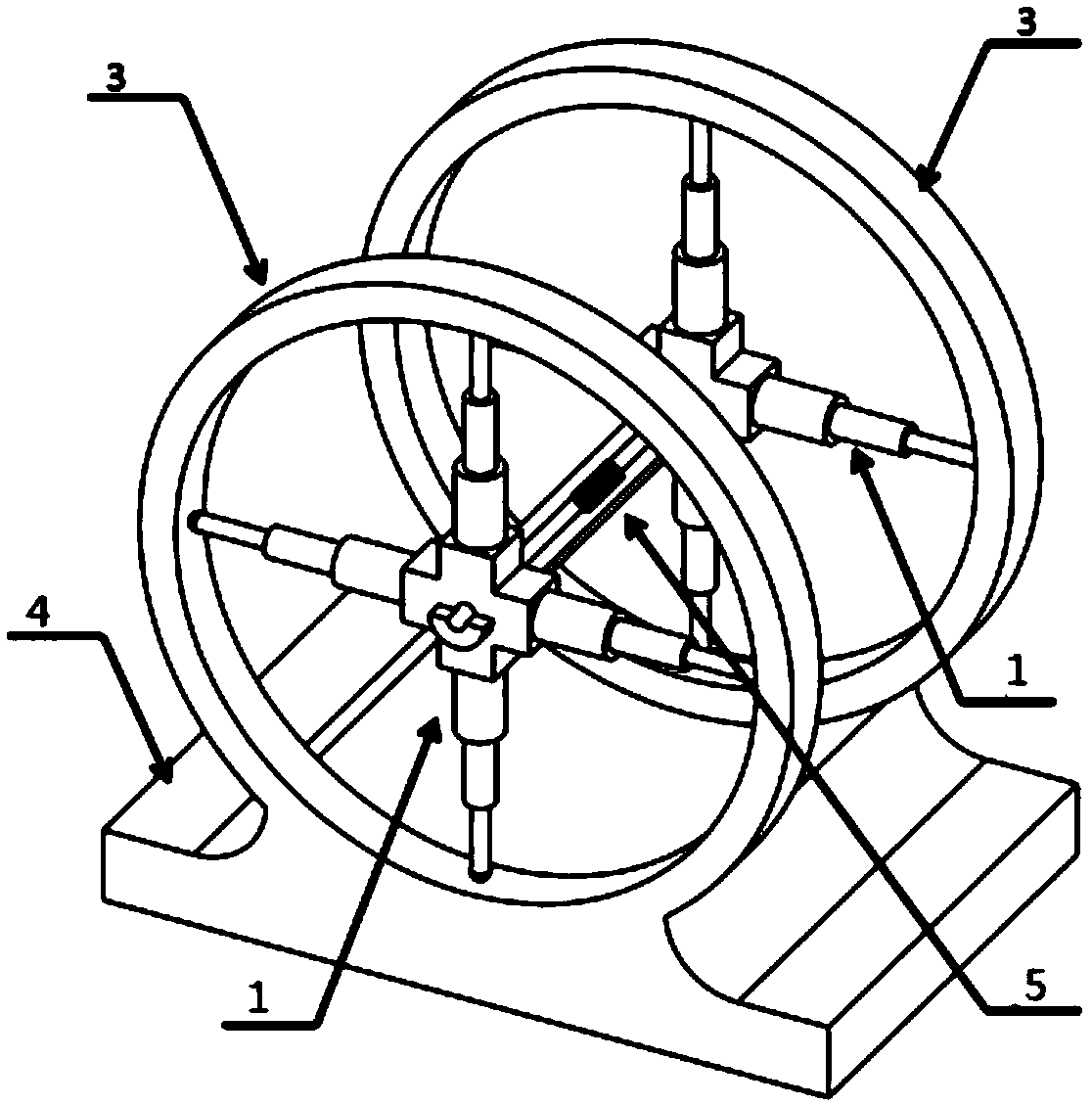 Test piece fixture for Helmholtz coil testing