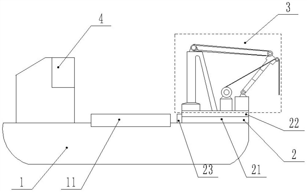 Intelligent crane ship based on offshore bridge construction