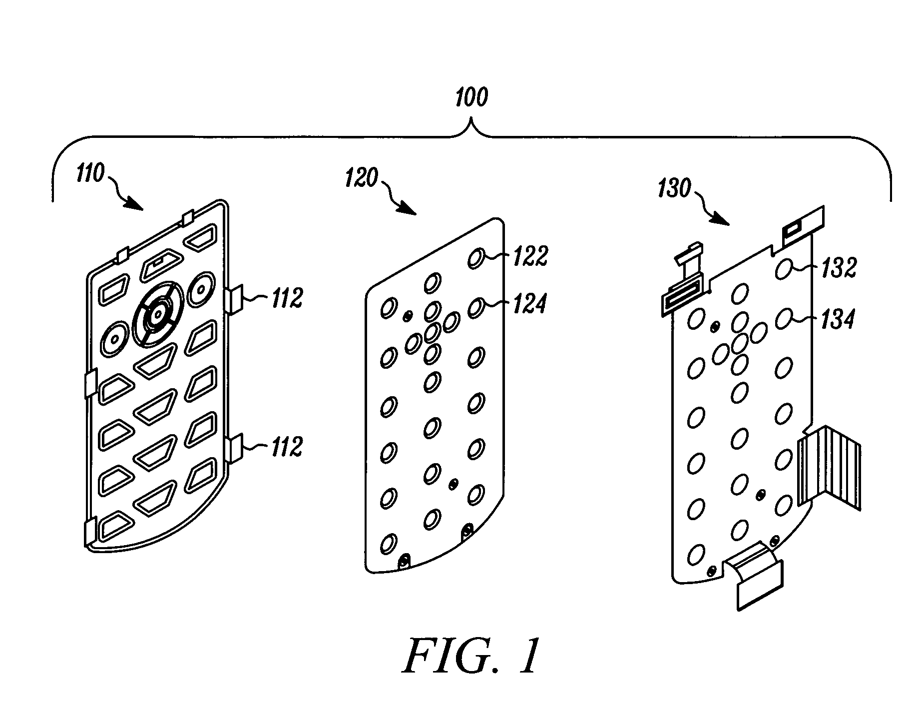 Thin keyboard and components for electronics devices and methods