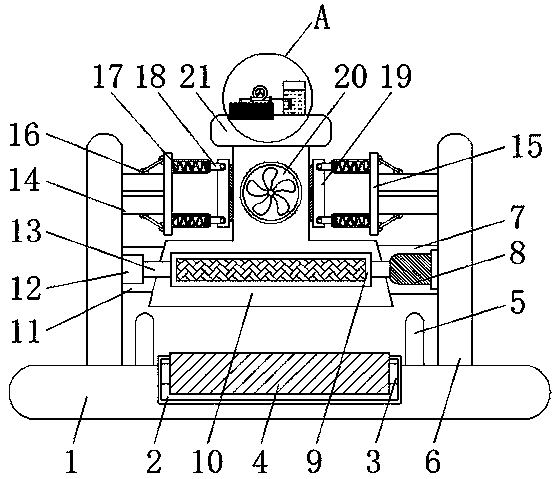 Dust suction device of high-abrasion-resistant castings