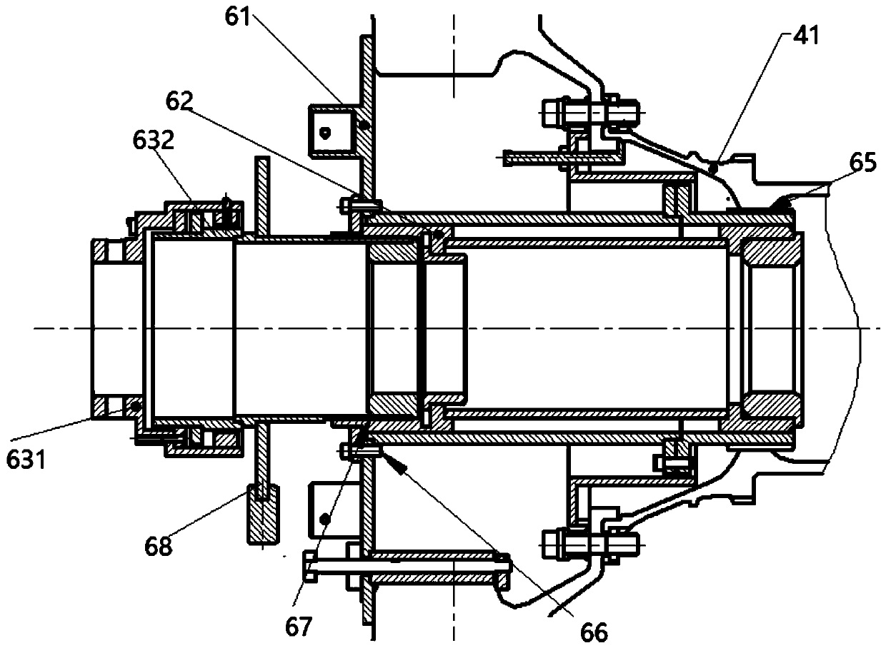 Traction tool for low-pressure turbine of engine