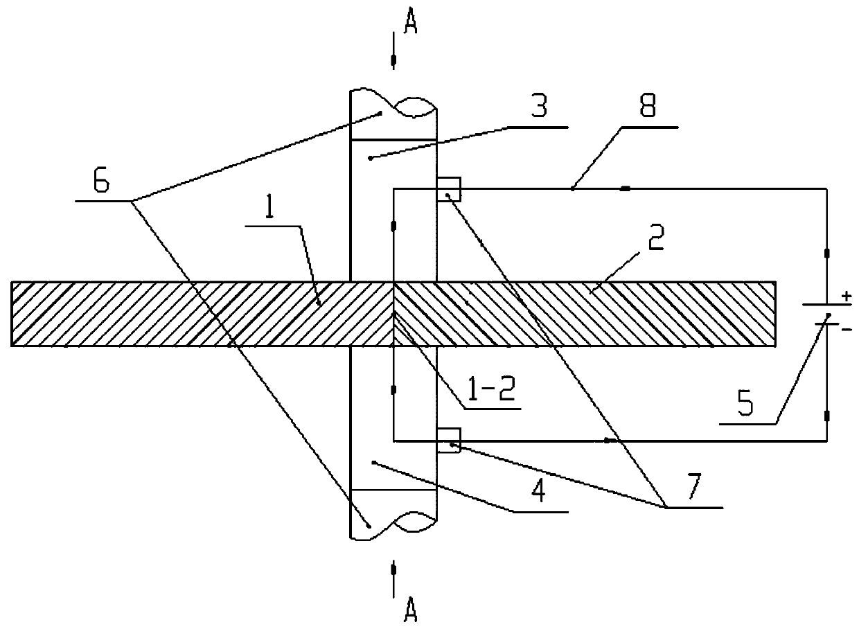 A resistance heat source assisted composite biaxial needle-free friction stir welding method