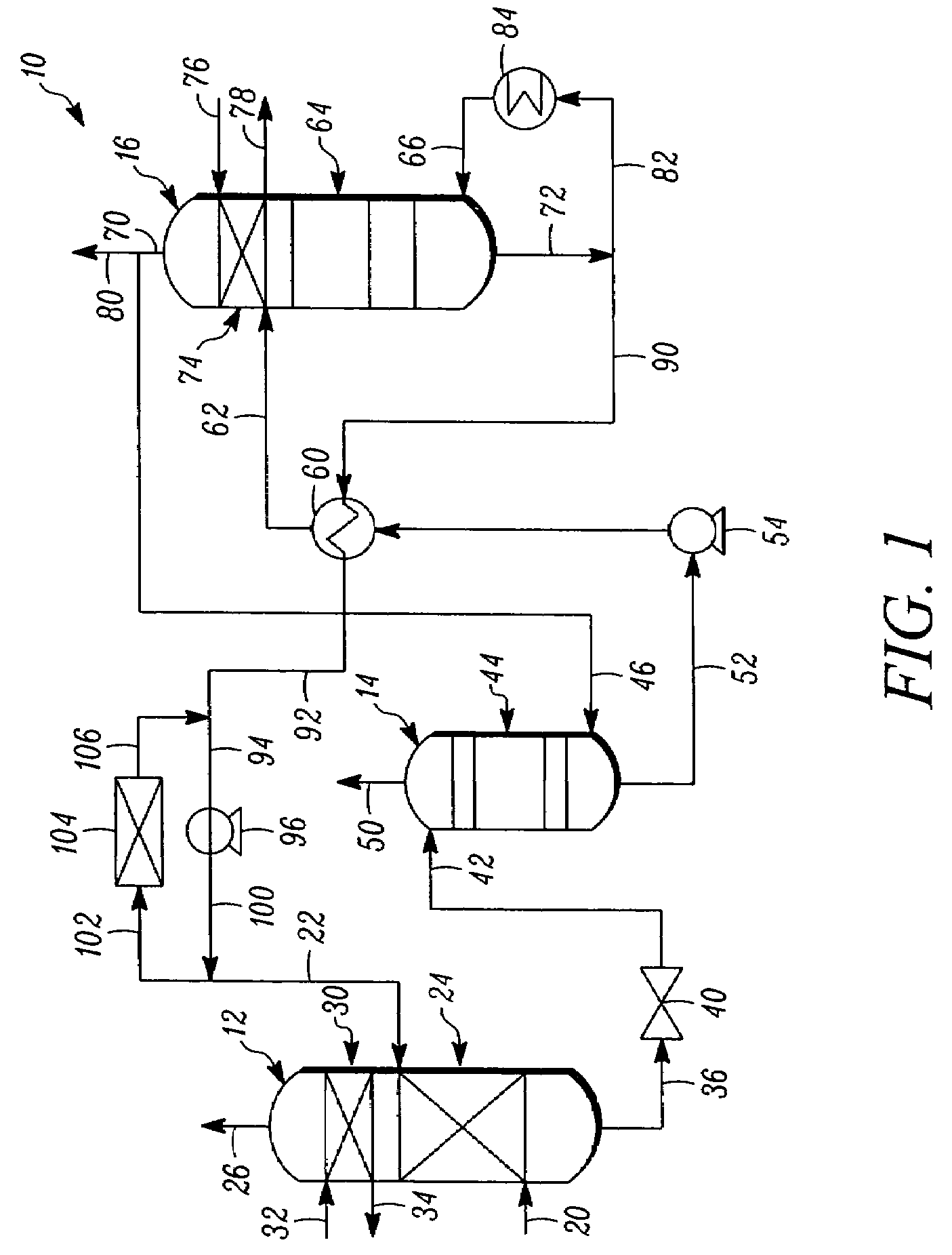 Absorption recovery processing of light olefins free of carbon dioxide