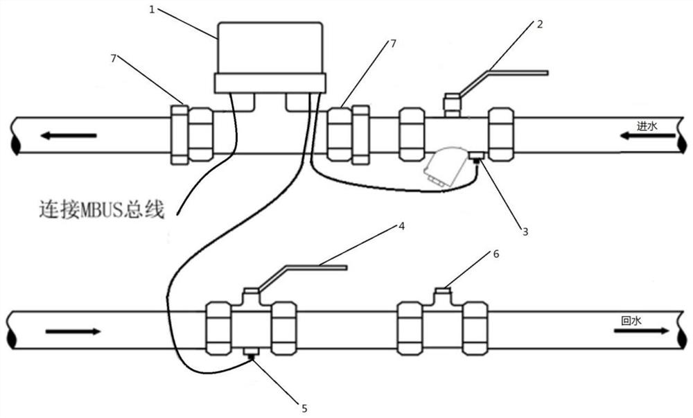 Intelligent hydraulic balance system for heating network based on cloud and return water temperature