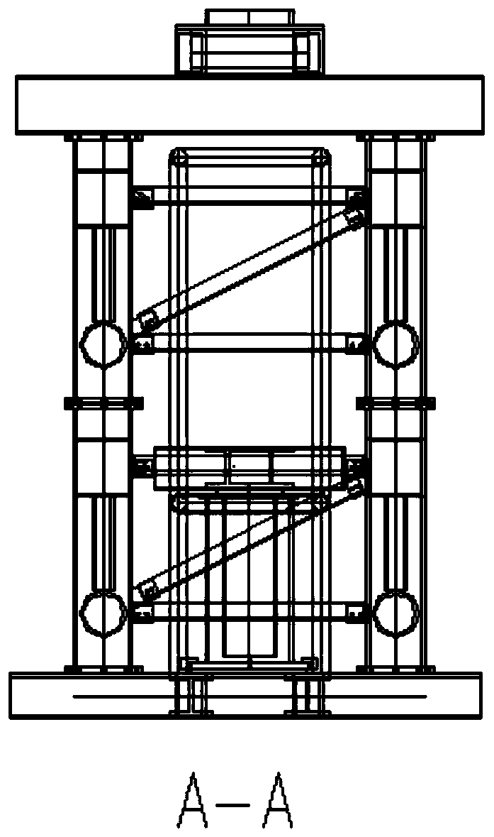 Bottom section adding hydraulic jacking system and construction method