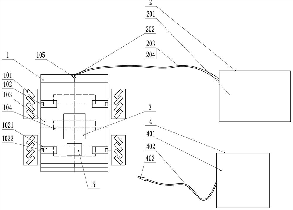 Uniform-stress spraying device for Mecanum wheel gate panel and control method